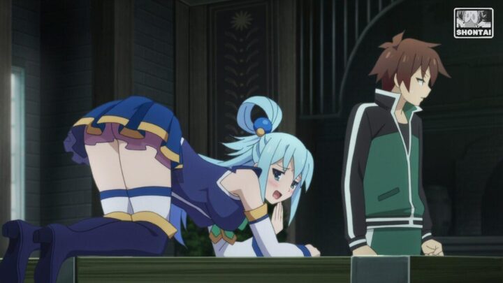 Aqua's fanservice in Season#1ep4-Scene5