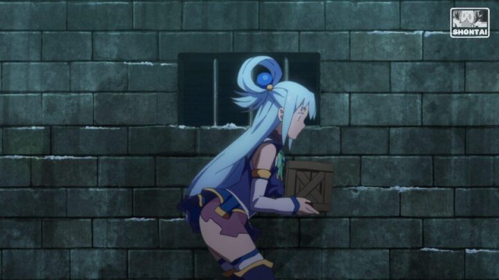 Aqua's fanservice in Season#2ep1-Scene6