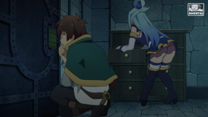 Aqua's fanservice in Season#2ep11oav-Scene27