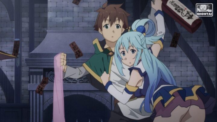 Aqua's fanservice in Season#2ep4-Scene7