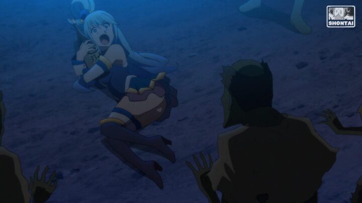 Aqua's fanservice in Season#2ep8-Scene4