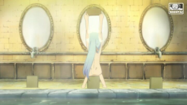 Aqua's fanservice in season#1ep1-Scene16