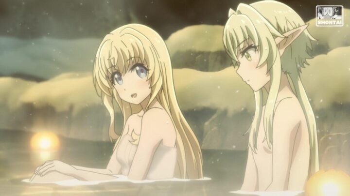 Priestess's fanservice in Movie#1-Scene10