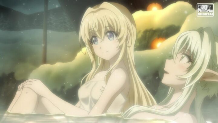 Priestess's fanservice in Movie#1-Scene11