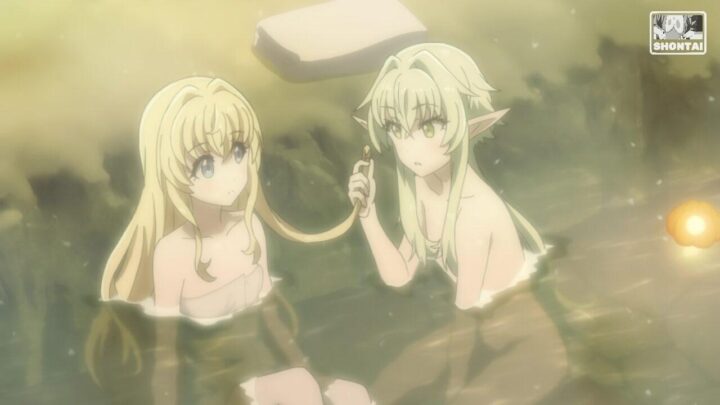 Priestess's fanservice in Movie#1-Scene13