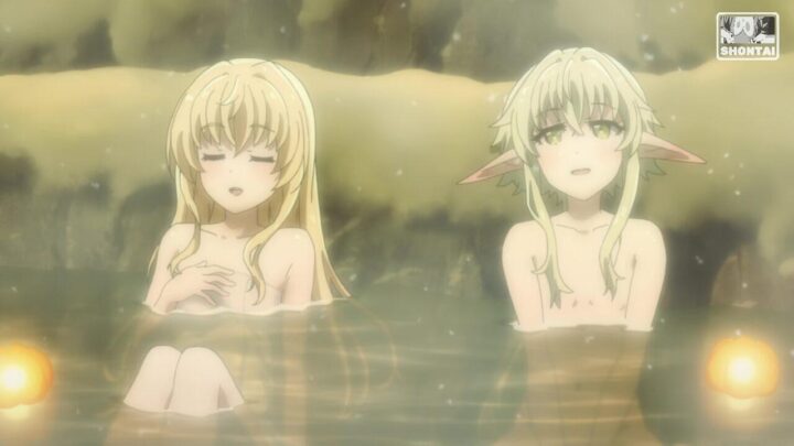 Priestess's fanservice in Movie#1-Scene5