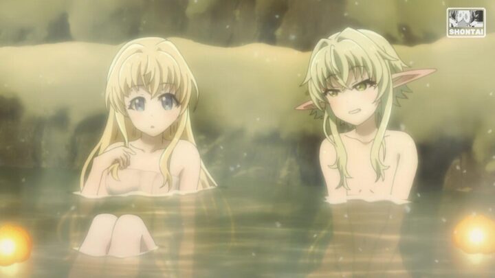 Priestess's fanservice in Movie#1-Scene6