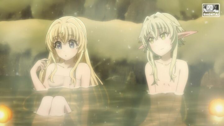 Priestess's fanservice in Movie#1-Scene7