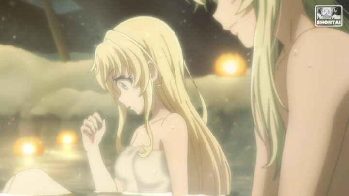 Priestess's fanservice in Movie#1-Scene8