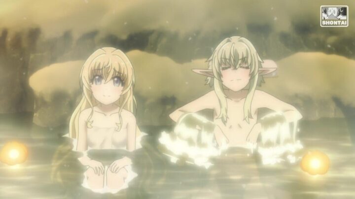 Priestess's fanservice in Movie#1-Scene9