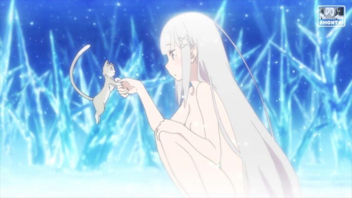 Emilia's fanservice in Movie#FrozenBonds-Scene24