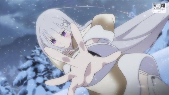 Emilia's fanservice in Movie#FrozenBonds-Scene6