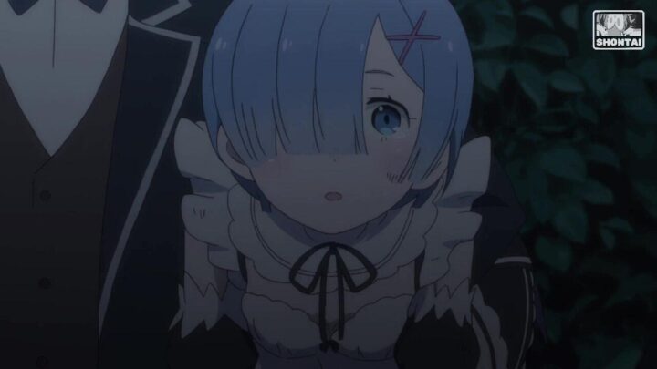 Rem's fanservice in season#1ep11-Scene1