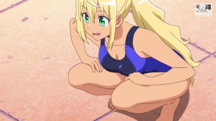 Sakura Hibiki's fanservice in season#1ep2-Scene21