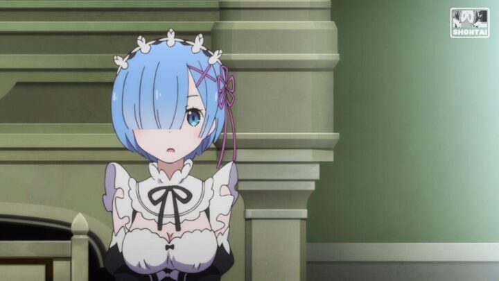 Rem's fanservice in season#1ep4-Scene11