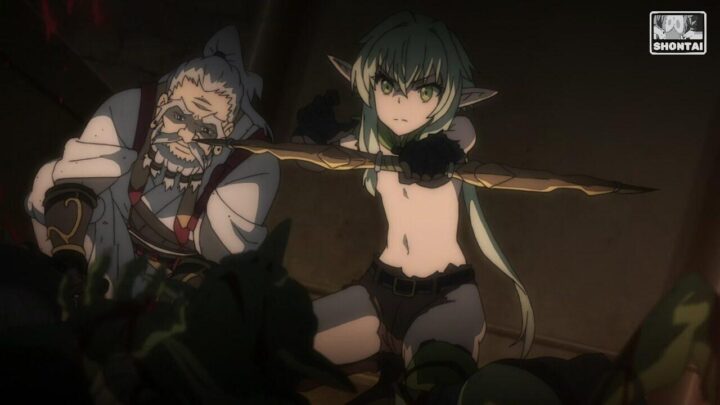 High Elf Archer's fanservice in season#1ep7-Scene35