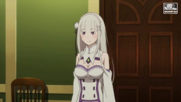 Emilia's fanservice in season#2ep1-Scene7