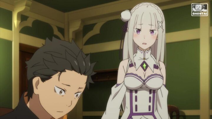 Emilia's fanservice in season#2ep1-Scene8