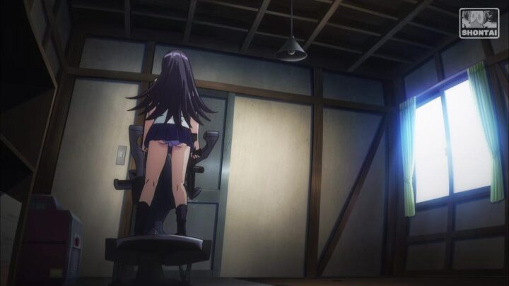 Misa Aoi's fanservice in Season#1ep1-Scene13