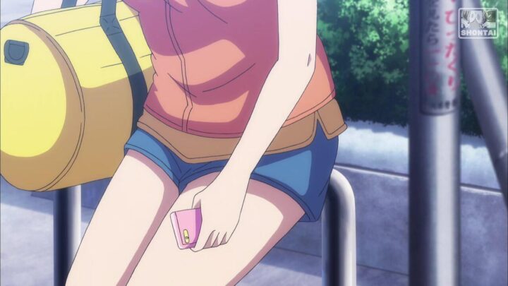 Rin Namiki's fanservice in Season#1ep1-Scene26