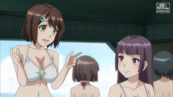 Rin Namiki's fanservice in Season#1ep10-Scene34