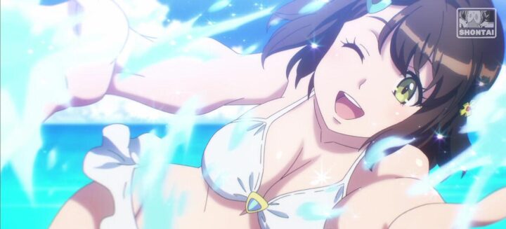 Rin Namiki's fanservice in Season#1ep10-Scene47