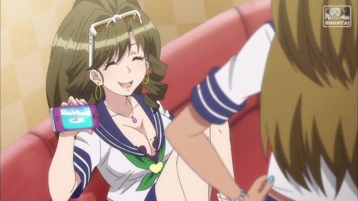 Yuzu Midorikawa's fanservice in Season#1ep6-Scene17