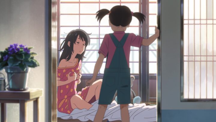 Mitsuha Miyamizu's fanservice in YourName-Scene22