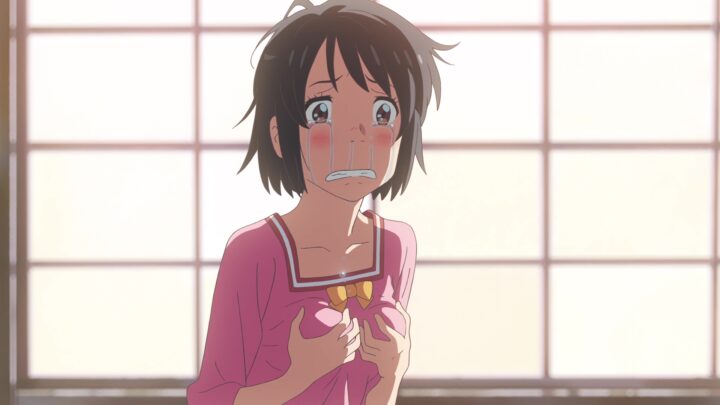 Mitsuha Miyamizu's fanservice in YourName-Scene33