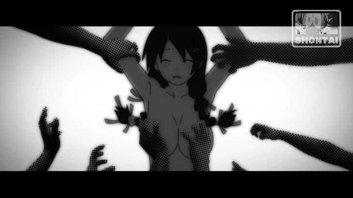 Tsubasa Hanekawa's fanservice in Bakemonogatari_Ep14-Scene10