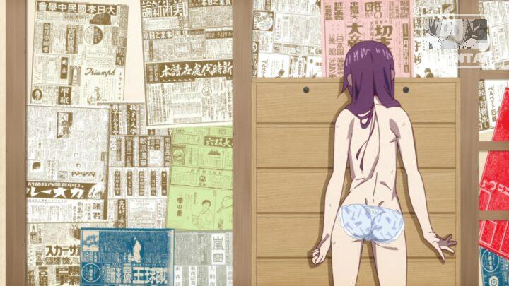 Hitagi Senjougahara's fanservice in Bakemonogatari_Ep2-Scene15