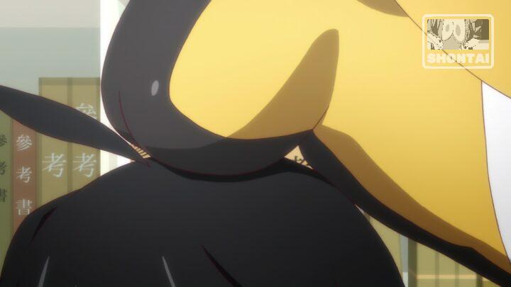 Karen Araragi's fanservice in Koyomimonogatari_Ep6-Scene4