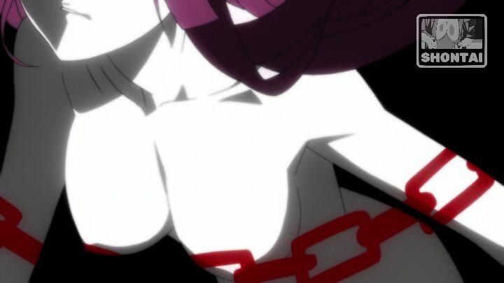 Hitagi Senjougahara's fanservice in Nisemonogatari_Ep6-Scene6