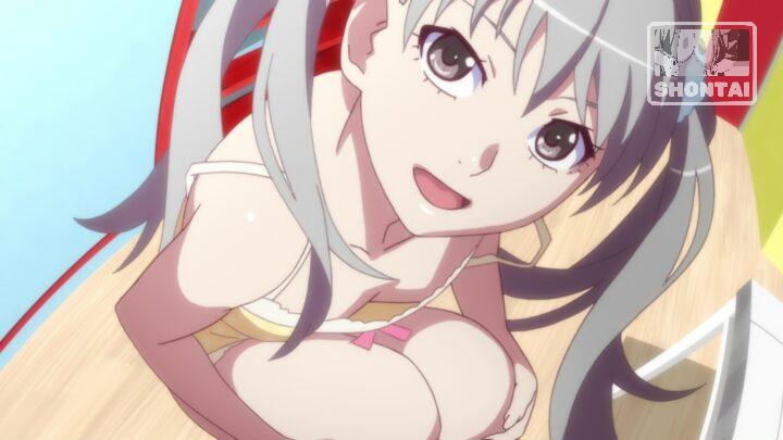 Sodachi Oikura's fanservice in Owarimonogatari_Ep5-Scene20