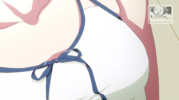 Sodachi Oikura's fanservice in ZokuOwarimonogatari_Ep2-Scene25