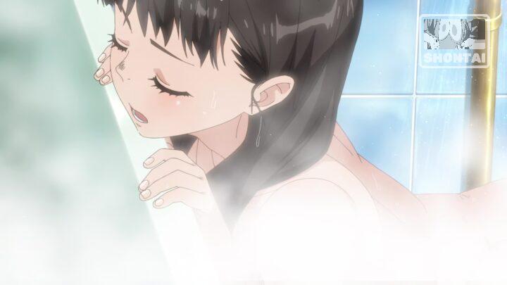 Maki Oze's fanservice in season#1ep1-Scene10