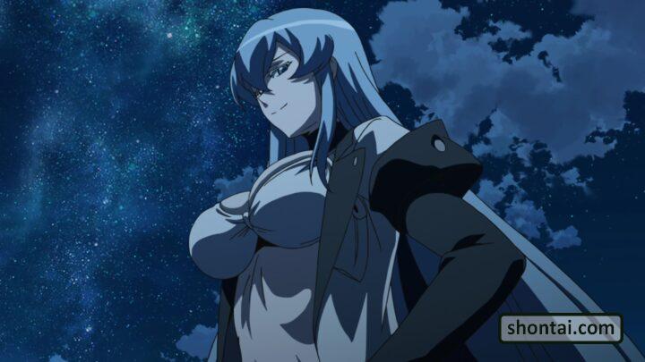 Esdeath's fanservice in season#1ep14-Scene31