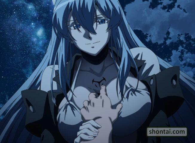 Esdeath's fanservice in season#1ep14-Scene47