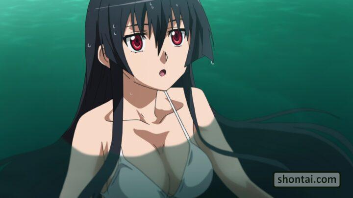 Akame's fanservice in season#1ep2-Scene18