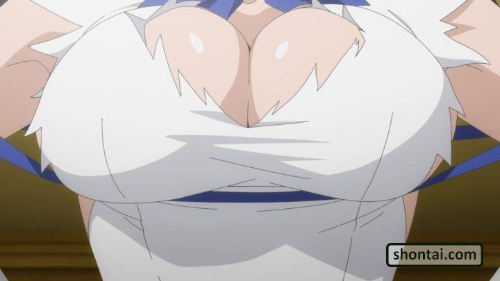 Hestia's fanservice in season#3ep1-Scene1