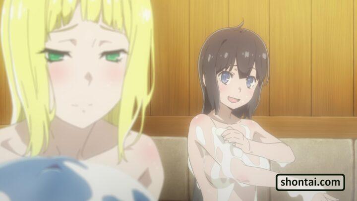 Hestia's fanservice in season#3ep1-Scene15