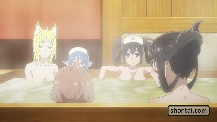 Hestia's fanservice in season#3ep1-Scene23