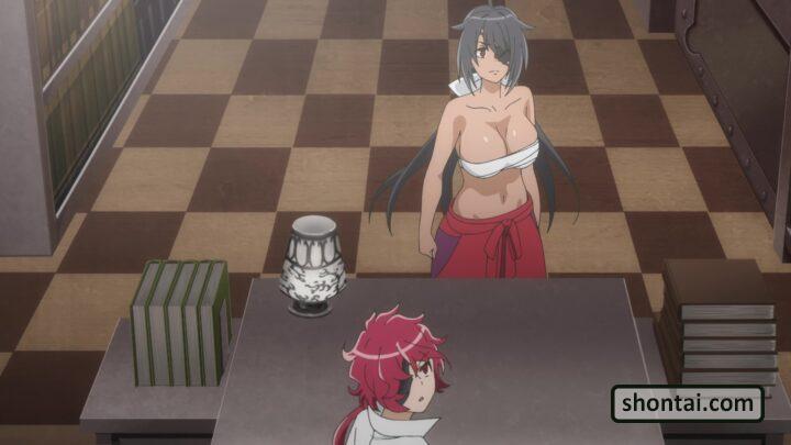 Tsubaki Collbrande's fanservice in season#3ep5-Scene0