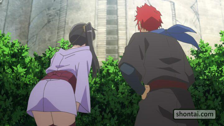 Yamato Mikoto's fanservice in season#3ep6-Scene0