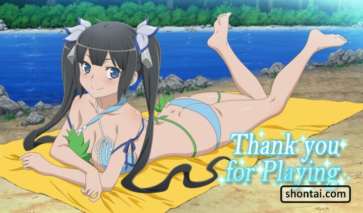 Hestia's fanservice in InfiniteCombate#15