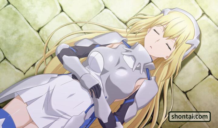 Ais Wallenstein's fanservice in InfiniteCombate#24