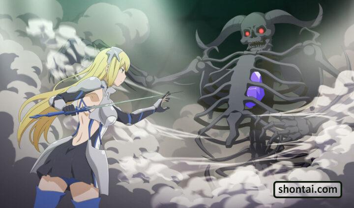 Ais Wallenstein's fanservice in InfiniteCombate#27