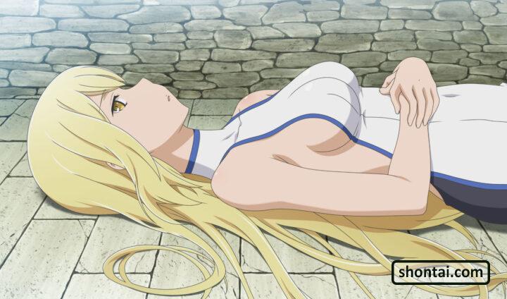 Ais Wallenstein's fanservice in InfiniteCombate#35