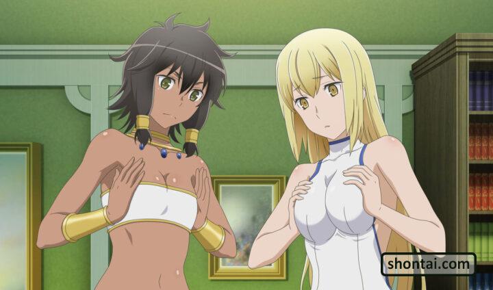 Ais Wallenstein's fanservice in InfiniteCombate#5