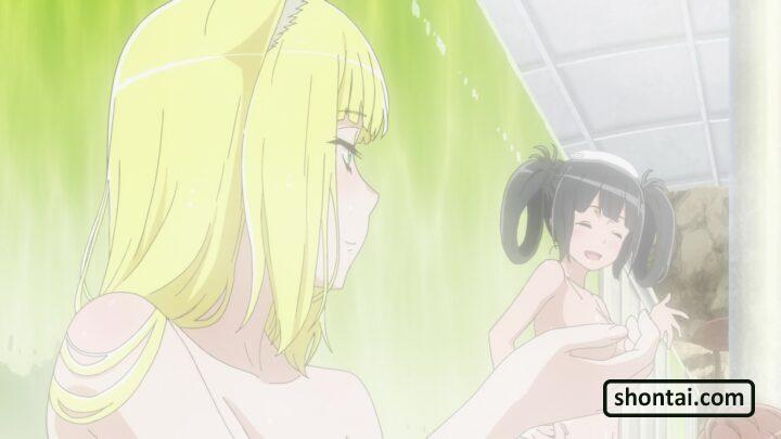 Hestia's fanservice in OAV5-Scene#22